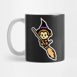 Monkey Witch Halloween Bambu Brand Momo Monkey Mug